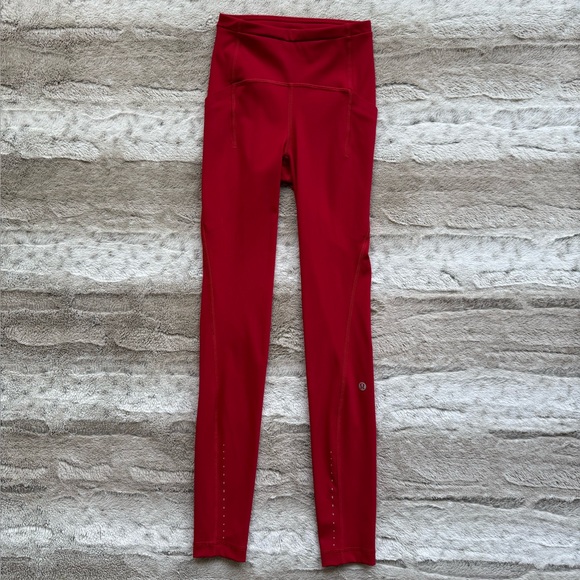 Lululemon Swift Speed High-Rise Tight 28" in Dark Red Size 0 - Picture 5 of 16